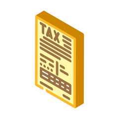 tax planning financial advisor isometric icon vector. tax planning financial advisor sign. isolated symbol illustration