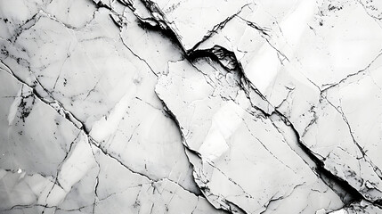 The elegance of marble with a minimalistic and realistic image of white marble texture - obrazy, fototapety, plakaty