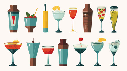 A vintage-inspired cocktail shaker set encouraging