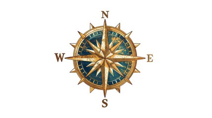 compass rose and compass
