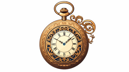 A vintage pocket watch with intricate engravings 