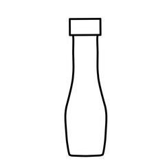 vector illustration of a set of plastic bottles