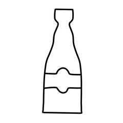 vector illustration of a set of plastic bottles