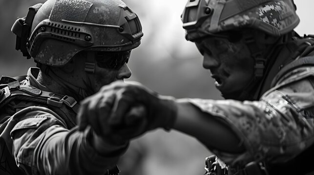 Hand to hand combat practice close quarters battle skill and might