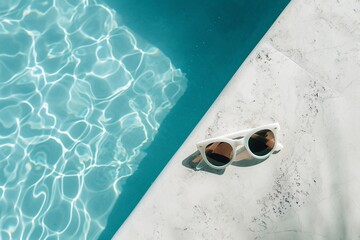 Sunglasses by Pool Edge