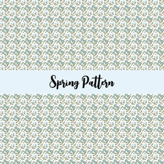 Minimal pattern vector with flowers
