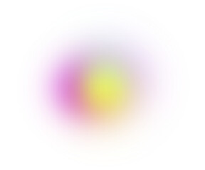 Blur mesh gradient circle on transparent background