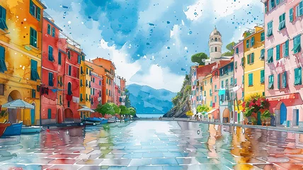 Foto op Canvas View of Italian small city © nolonely