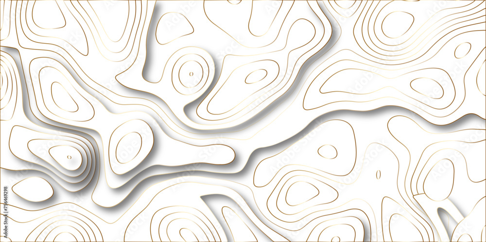 Poster abstract colorful wavy topographic map and curved lines background. abstract geographic wave grid li