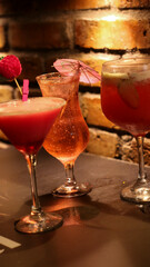 cocktail with lime