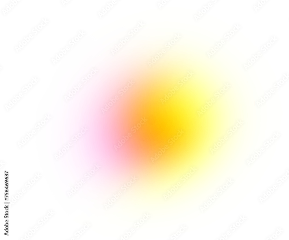 Poster blur mesh gradient circle on transparent background