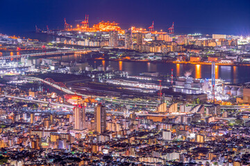 神戸　掬星台からの夜景