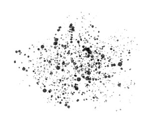 black ink splat on transparent background clip art clipart	  isolated on white png