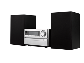 digital usb, cd player against the white background