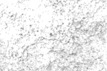 Vector grunge halftone texture on white background.