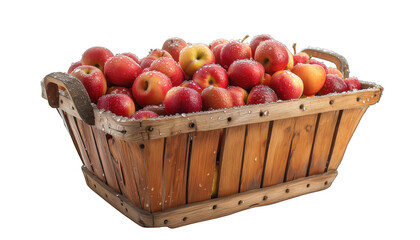 wooden basket with fruits. Fruits in a basket.