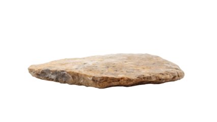 White isolated stone on white background
