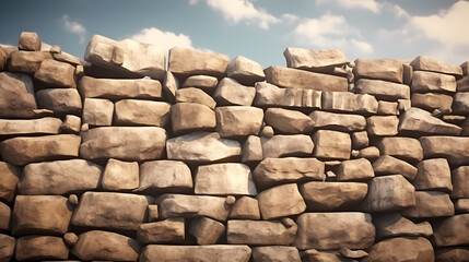 Rustic stone wall background