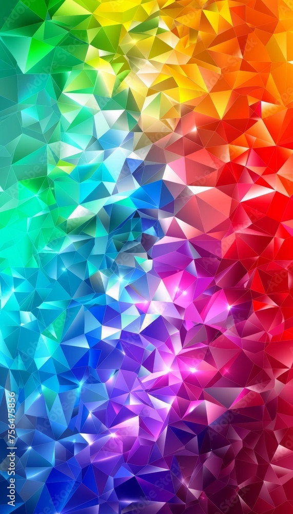 Poster vibrant geometric background with sharp angles and interlocking shapes for striking compositions.