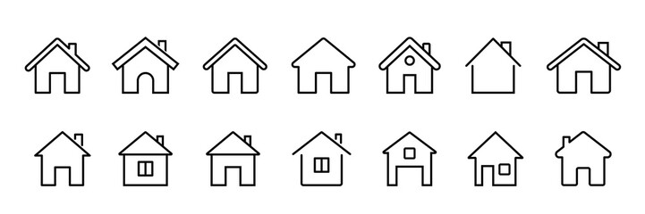 Fototapeta premium house sign. home icon. real estate logo