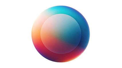 A colorful vector illustration of a circle, symbolizing digital 