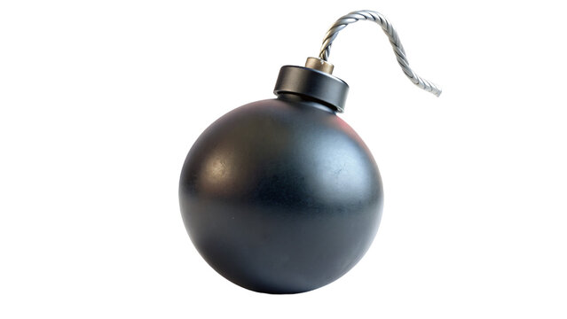 Isolated Bomb on White Background