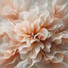 Piękny abstrakcyjny kwiat peach fuzz, dekoracyjna tapeta, generative ai - obrazy, fototapety, plakaty