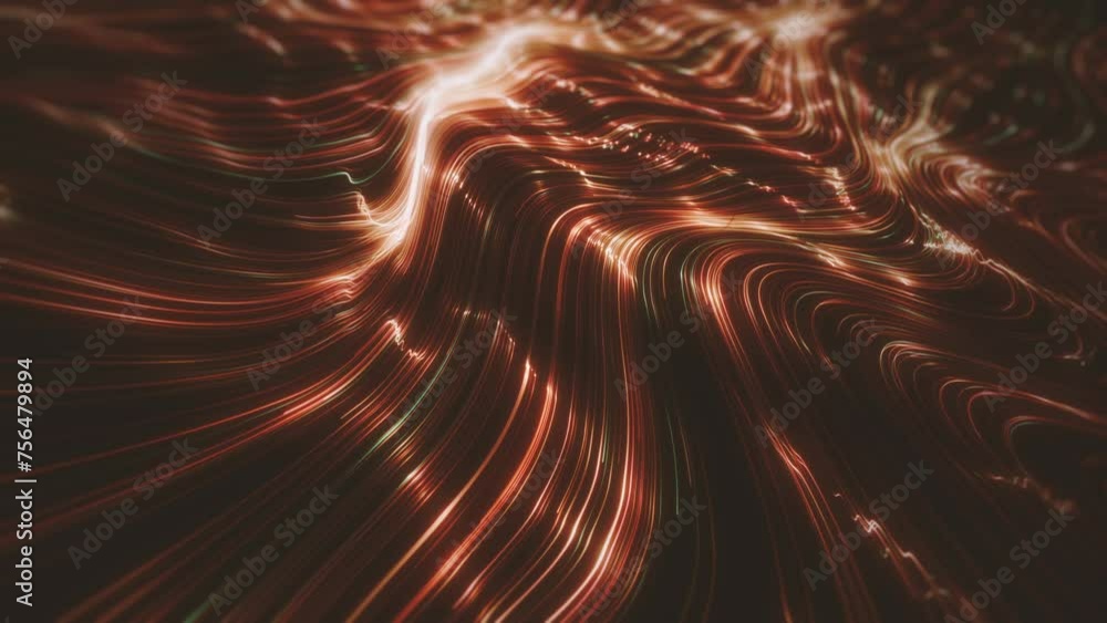 Poster abstract streaming lines background/ animation of an abstract background of flowing and streaming li