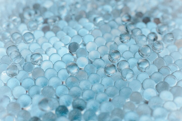 Blue Hydrogel Balls or Aqua Crystal Jelly Soil for Flower or Plant or Home background