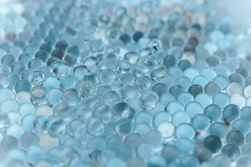 Blue Hydrogel Balls or Aqua Crystal Jelly Soil for Flower or Plant or Home background