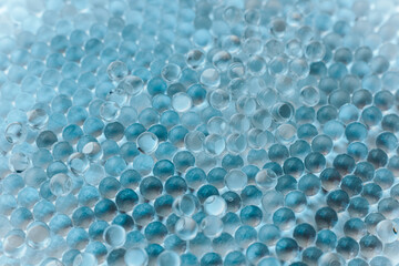 Blue Hydrogel Balls or Aqua Crystal Jelly Soil for Flower or Plant or Home background