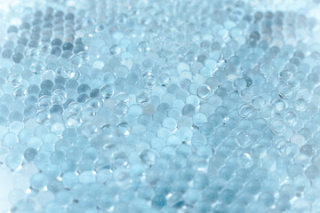 Blue Hydrogel Balls or Aqua Crystal Jelly Soil for Flower or Plant or Home background