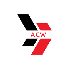 ACW  logo design template vector. ACW Business abstract connection vector logo. ACW icon circle logotype.
