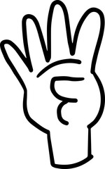 finger counting illustration