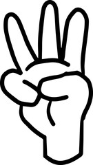 finger counting illustration