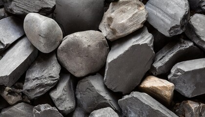 black abstract charcoal rocks texture background