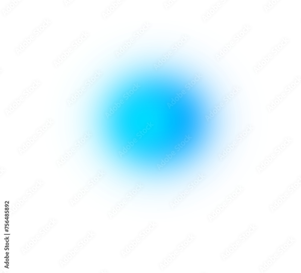 Poster blue color gradient, gradation circle, png holographic blur circle transparent background. blue colo