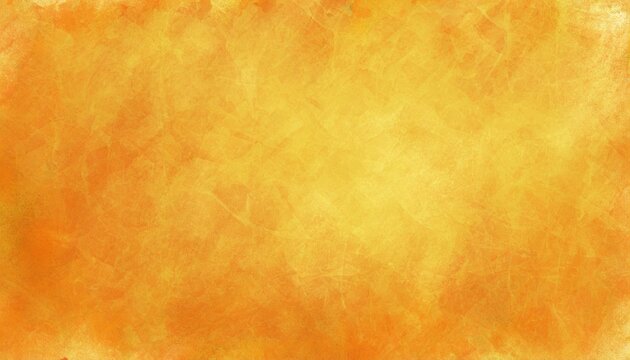 yellow orange background with faint texture and distressed vintage grunge and watercolor paint stains in elegant autumn backdrop illustration
