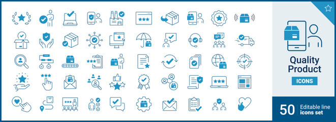 Quality control icons Pixel perfect. inspect,manufacture,certificate,...