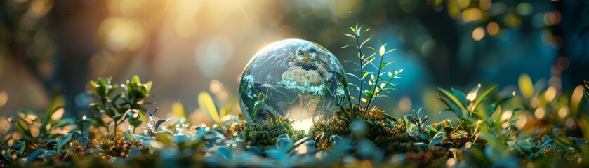 An environmental science class using AR to simulate the effects of climate change on different ecosystems.