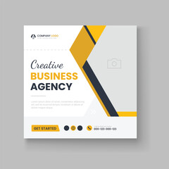 Digital marketing social media and instagram post template banner