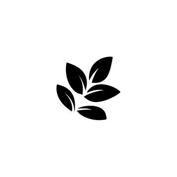 leaf silhouette icon
