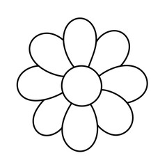 flower line icon.