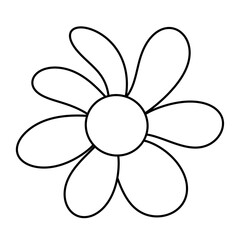 flower line icon.