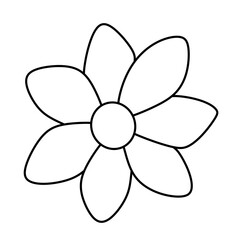 flower line icon.