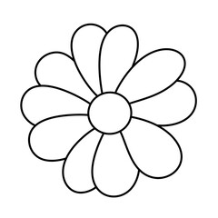 flower line icon.