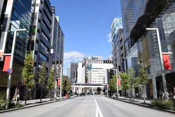 Cityscape of Ginza, Tokyo, Japan