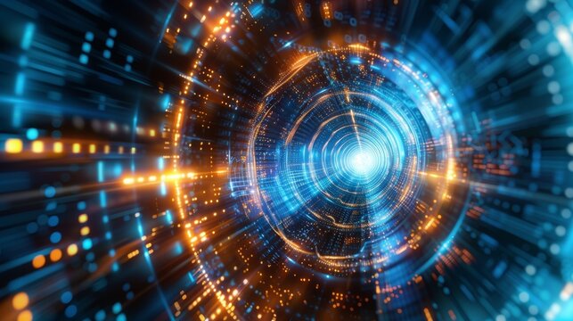 Depict the breaking of traditional codes by quantum computing