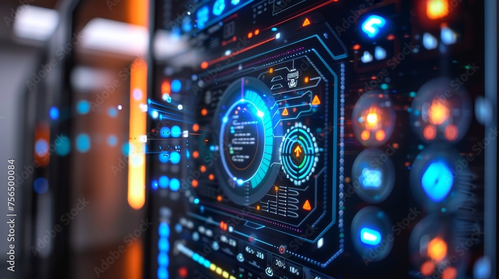 Poster an advanced iot device showcasing cutting-edge cybersecurity features for consumer protection