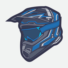 Helmet Motorcycle Cartoon Vector Icon, Cartoon Vector Icon Concept Flat Design. Draw Cartoon Vector Icon Illustration Helmet Motorcycle In Flat Style. Icon Cartoon Vector Helmet Motorcycle Side View